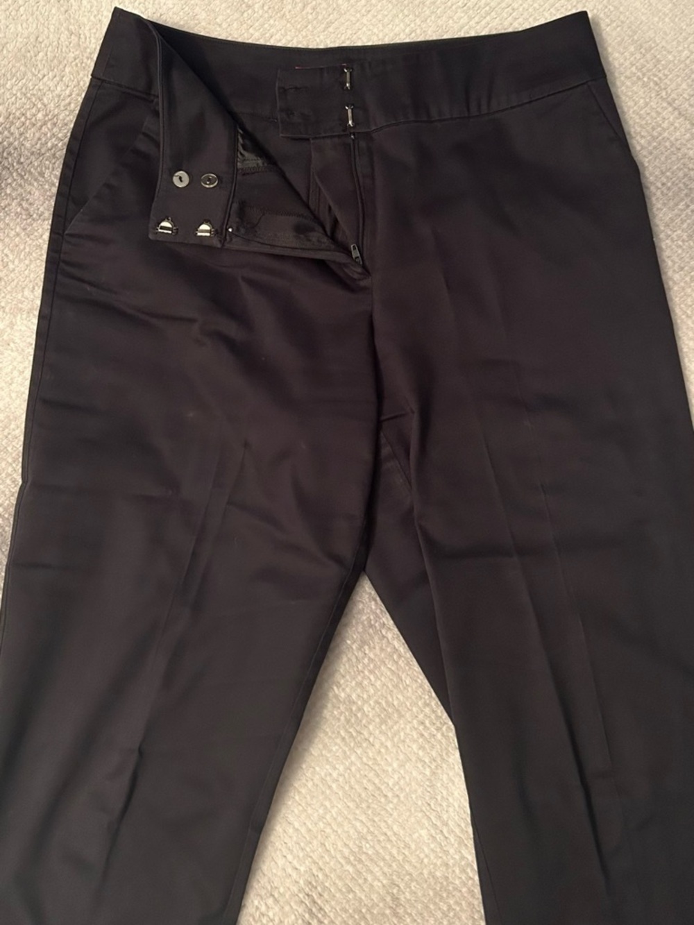 Sunny Leigh Black Dress Pants - Hook-and-Bar Closure